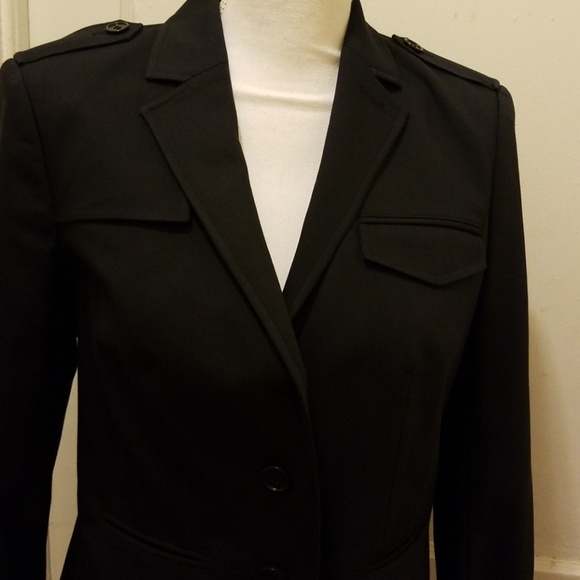 ANN TAYLOR NAVY BLAZER ,SZ 6 - Picture 2 of 6